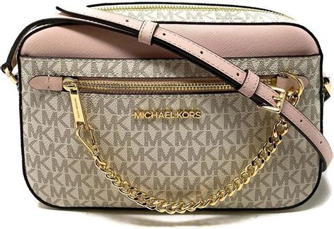 michael kors brown leather blush handbag